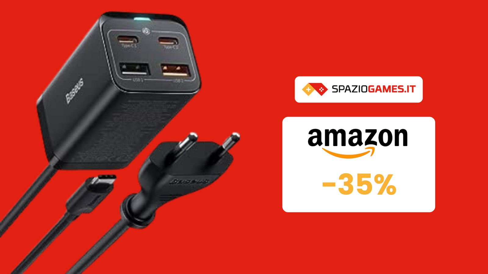 Caricabatterie USB-C 65W KFD Per Soundboks E JBL – PD3.0, Cavo 2m, Compatibile Con Xtreme 4, Flip Essential 2