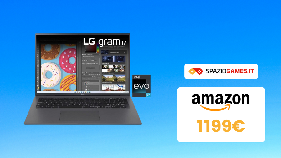 Immagine di Questo OTTIMO notebook da gaming LG Gram oggi lo paghi solo 1.199€!