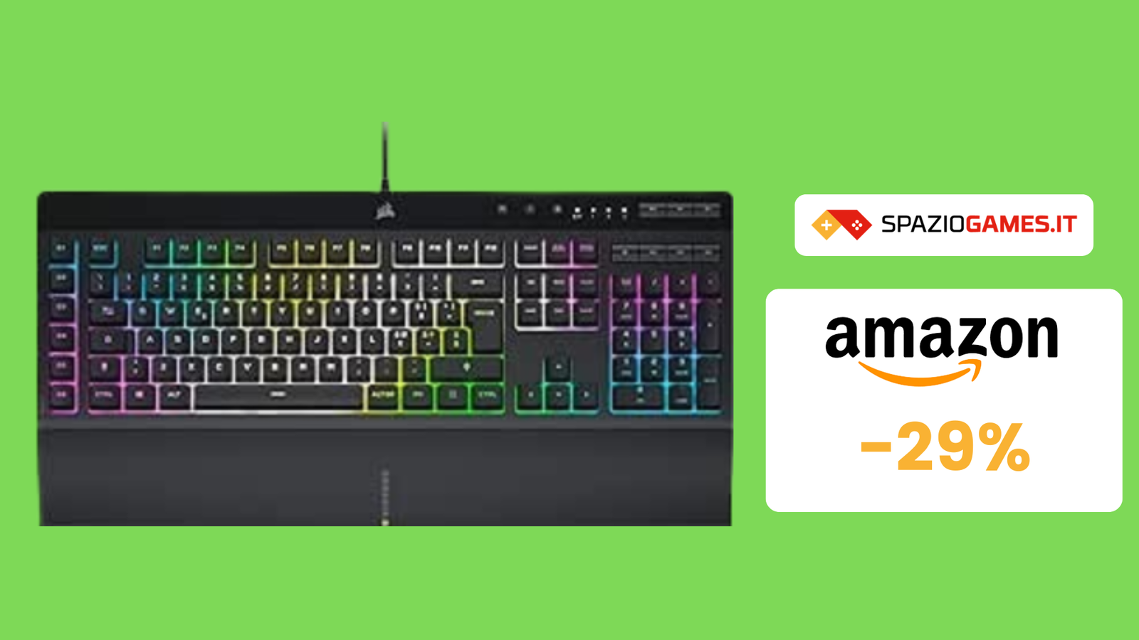 Tastiera gaming Corsair in OFFERTA a 55€! WOW!