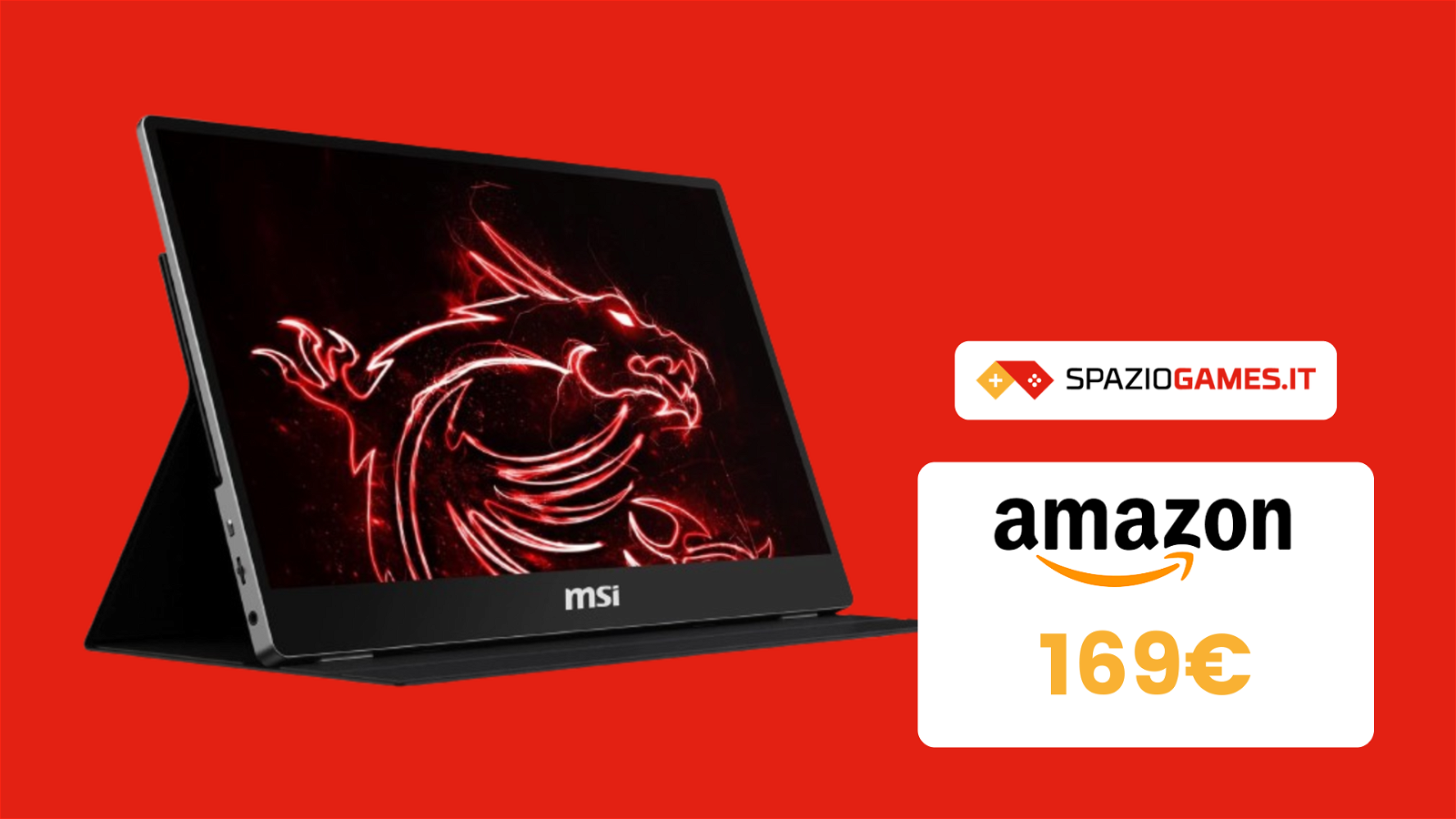 Il monitor portatile MSI Optix oggi costa SOLO 169€!