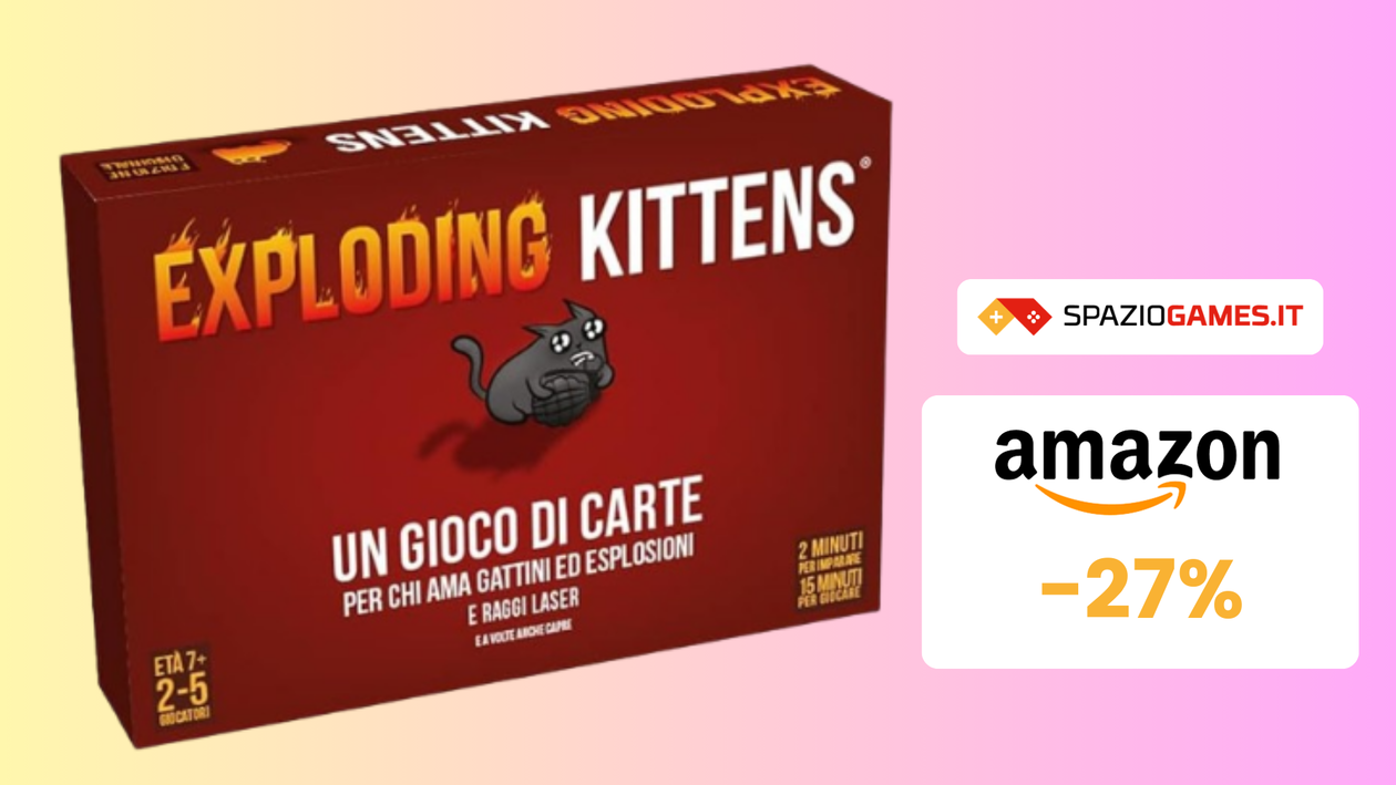 Immagine di Exploding Kittens a soli 14€! RISPARMIO del 27%! BOOM!