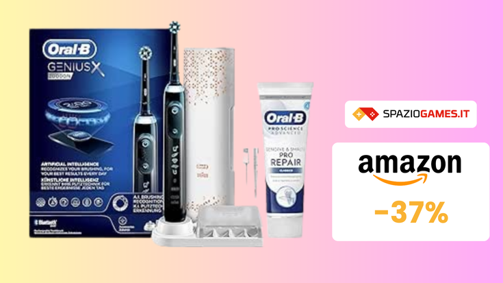 SOLO 80€ per lo Spazzolino elettrico Oral-B Genius X!