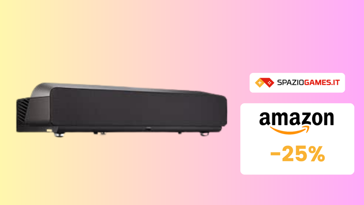 Proiettore 4K con soundbar e lo SCONTO del 25%!