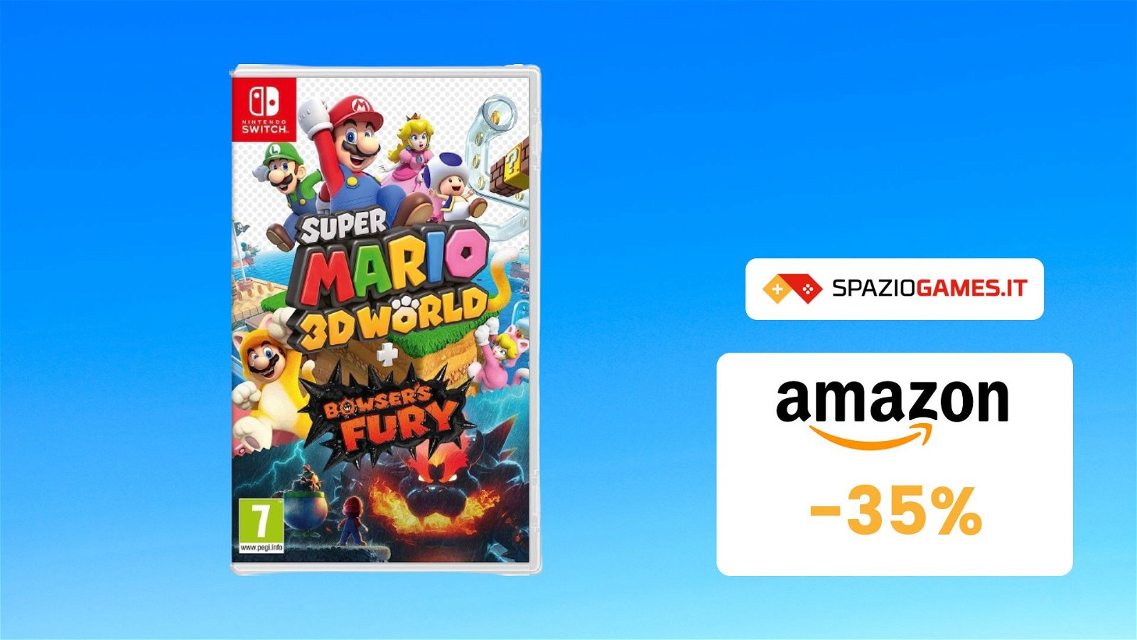 SUPER sconto su Super Mario 3D World + Bowser’s Fury! (-35%)