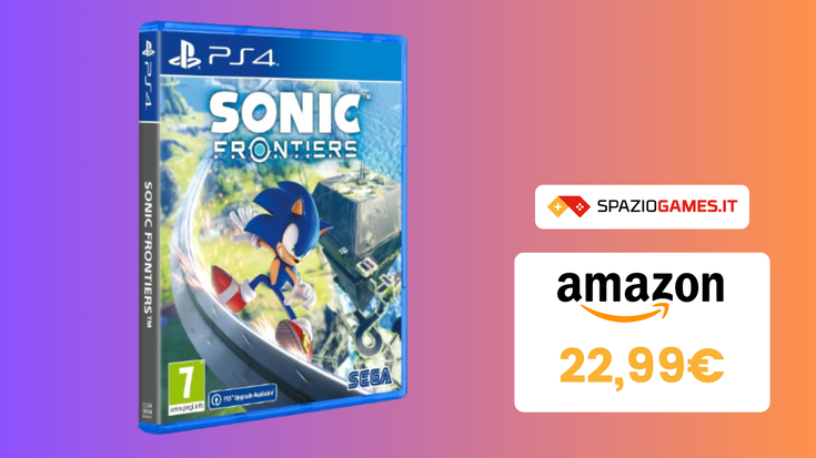 MINIMO STORICO! Sonic Frontiers PS4 oggi SCONTATO del 39%!