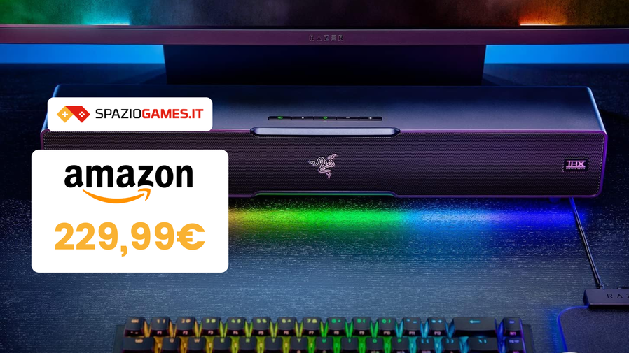 Immagine di SCONTO per l'eccellente soundbar gaming Razer Leviathan V2: 230€!