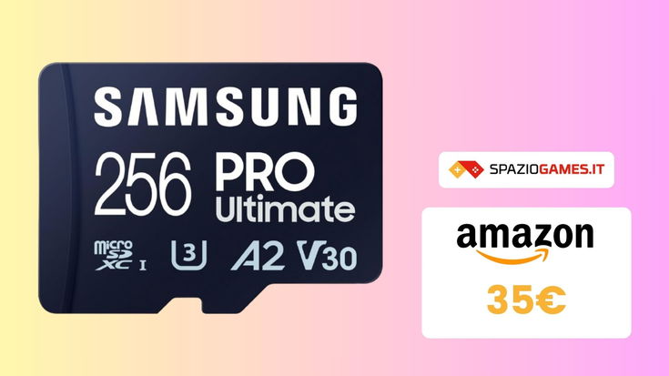 Prezzo TOP su questa microSD Samsung da 256GB! La paghi SOLO 35€!