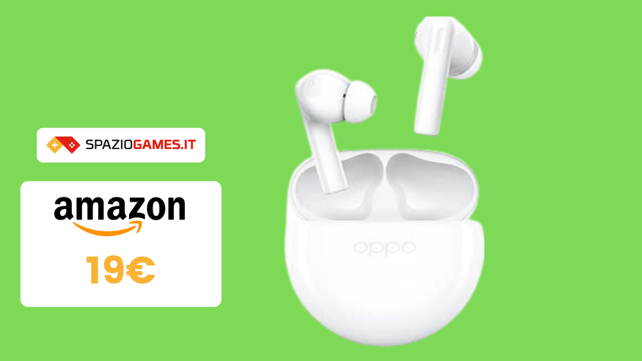 Immagine di SOLTANTO 19€ per questi Auricolari TWS OPPO Enco Buds2!
