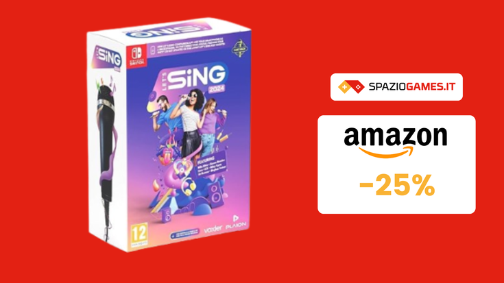 Let's Sing 2024 con Microfono per Nintendo Switch: 38€ e SI CANTA!