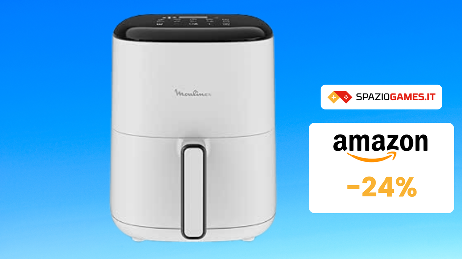 Immagine di Friggitrice ad aria Moulinex in OFFERTA a TEMPO di 70€!
