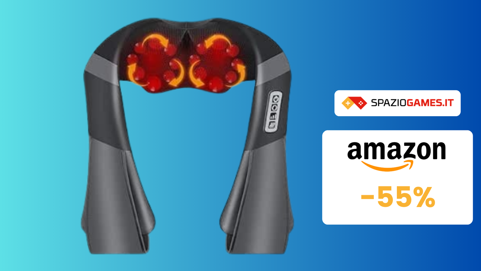 UTILE massaggiatore cervicale a SOLI 31€! SCONTO del 55%!
