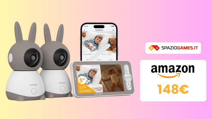 COUPON e SCONTO su questo UTILE baby monitor con 2 fotocamere!