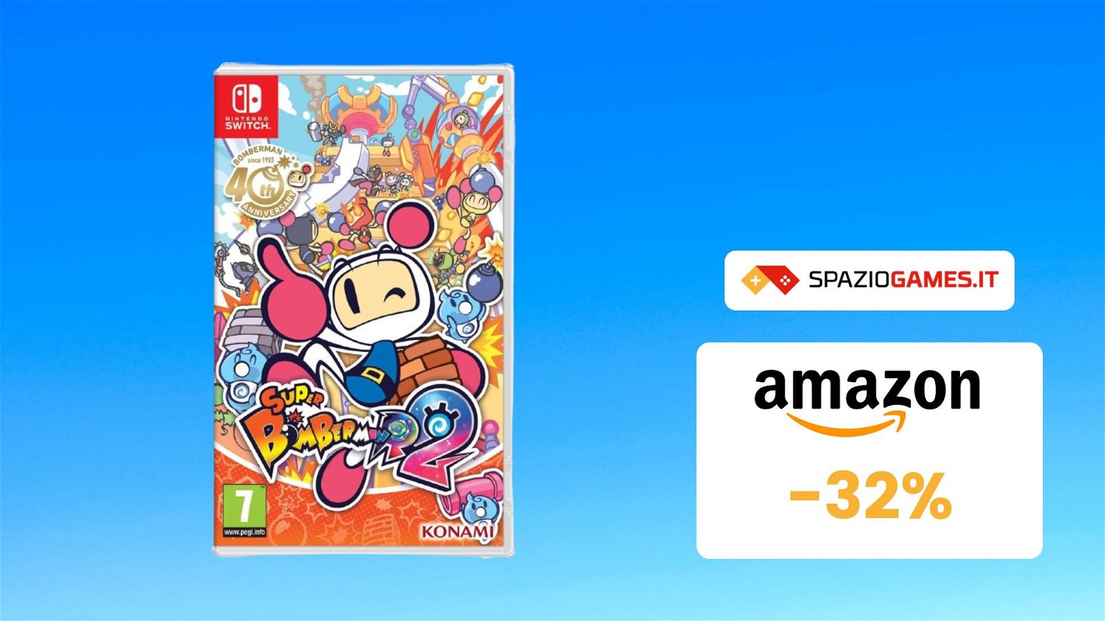 Super Bomberman R 2 per Switch a un prezzo SHOCK! (-32%)