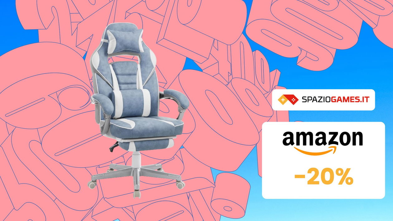 Immagine di Sedia gaming SONGMICS: prezzo sempre PIÙ BASSO! Su Amazon a soli 120€!