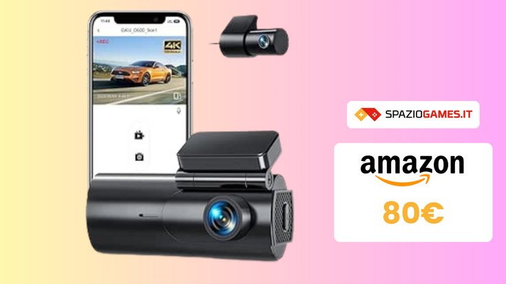 SCONTO e COUPON su questa UTILE Dash Cam Auto 4K!