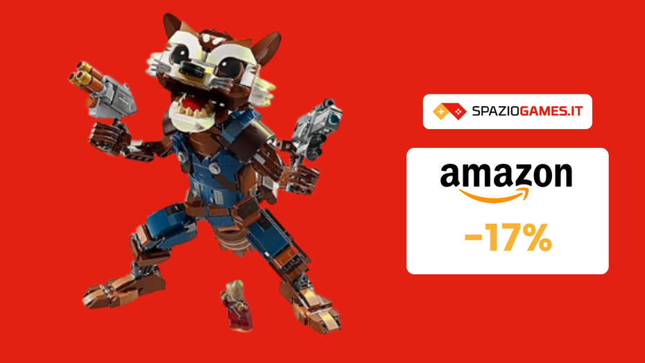 Immagine di Rocket Raccoon e Baby Groot LEGO Marvel in OFFERTA a 45€!