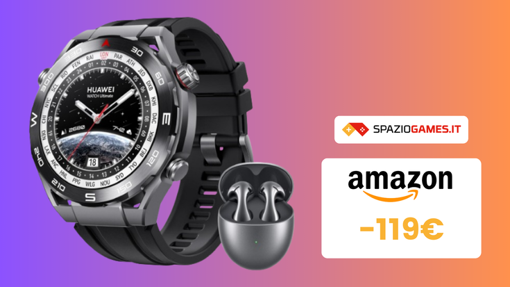 WOW! Bundle Smartwatch HUAWEI Ultimate + FreeBuds 5 in SUPER OFFERTA! (-119€)