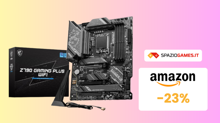 SUPER OFFERTA! Scheda madre MSI Z790 GAMING PLUS WIFI a -23%