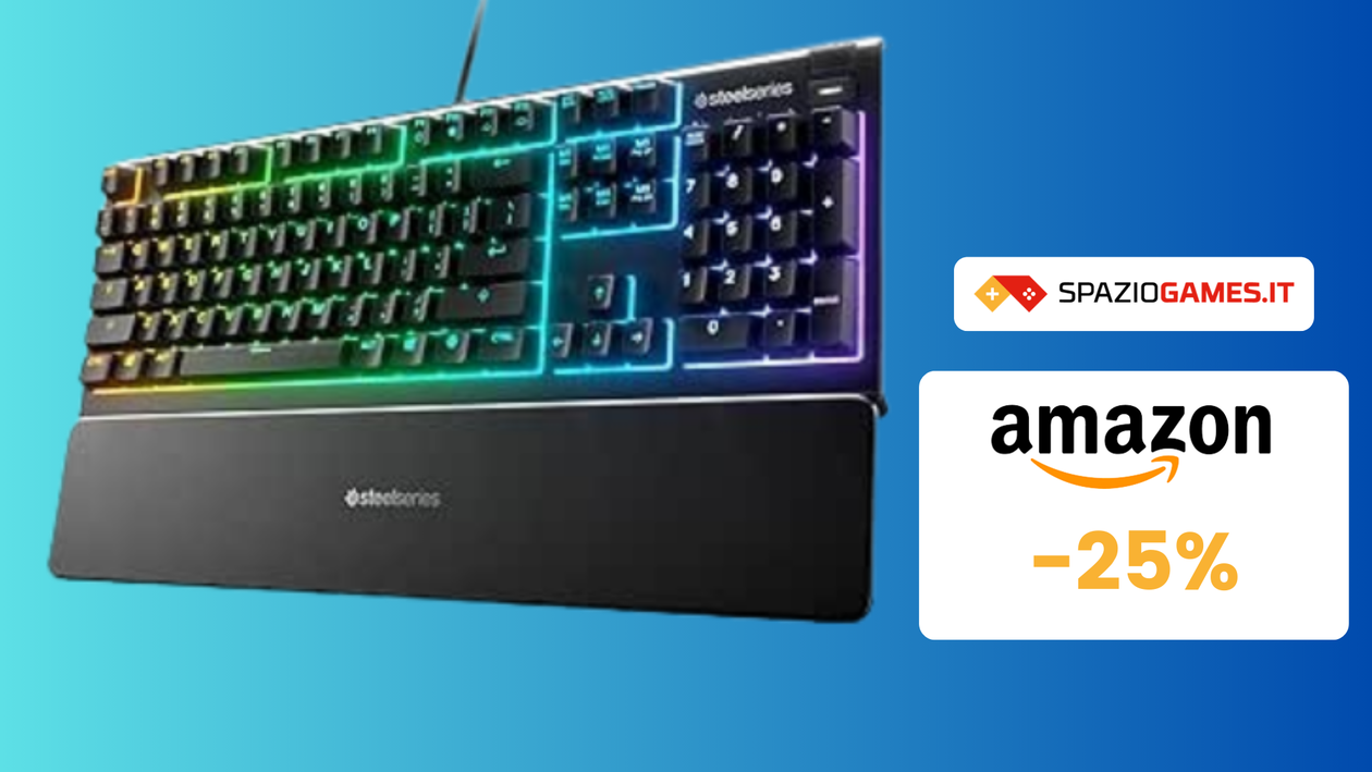 Immagine di Prezzo SUPER TOP di 60€ su questa tastiera gaming SteelSeries Apex 3!
