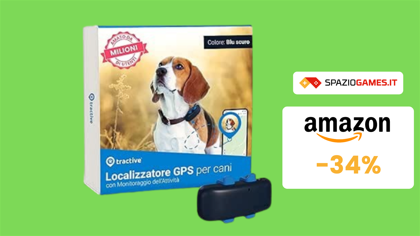 UTILE localizzatore GPS per cani a SOLI 33€! OFFERTA a TEMPO!