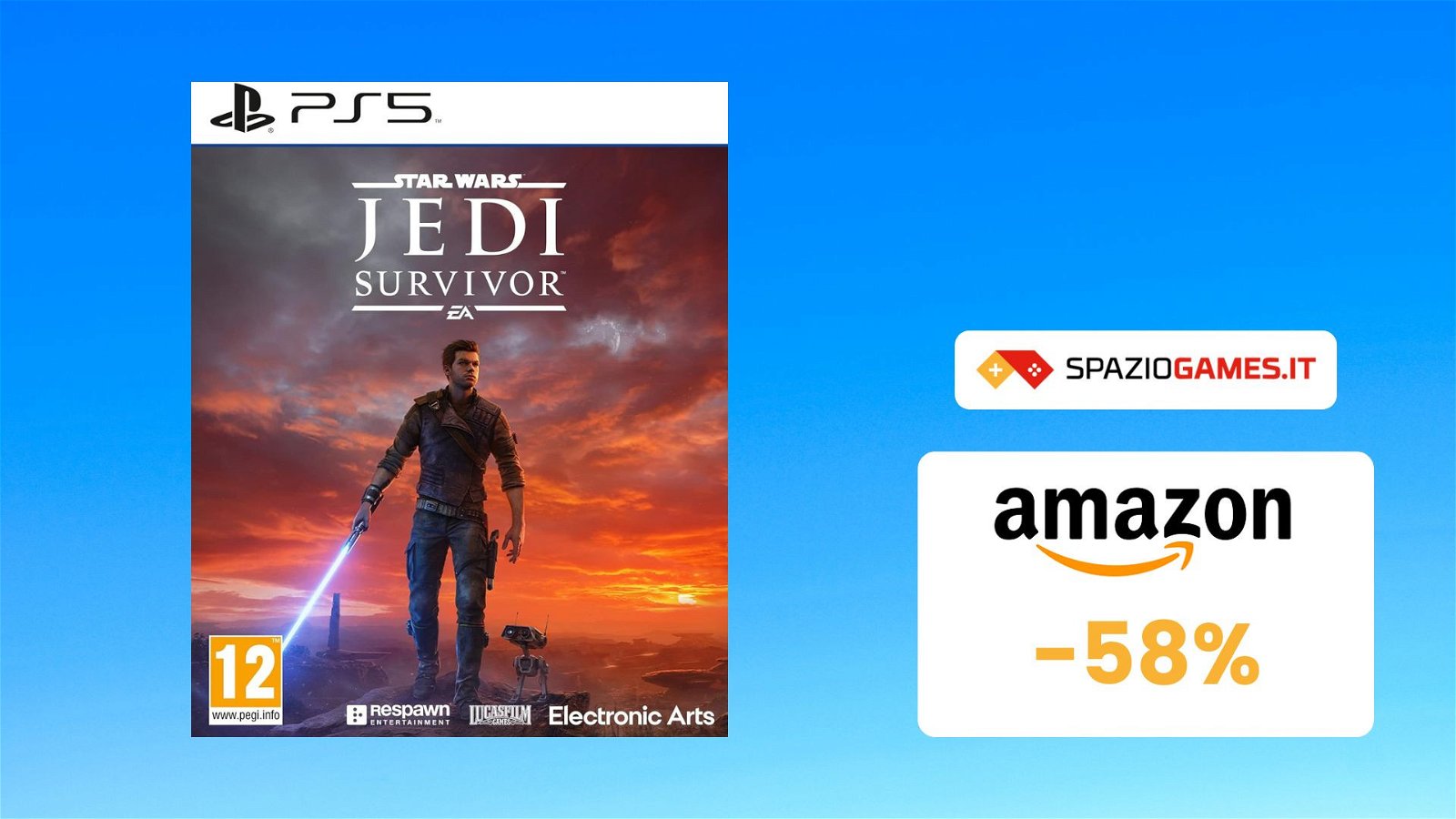 Star Wars Jedi: Survivor al prezzo PIÙ BASSO di sempre su Amazon! (-58%)