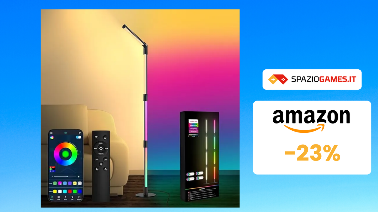 Immagine di BELLISSIMA Lampada da Terra LED RGB a SOLI 50€! -23%!