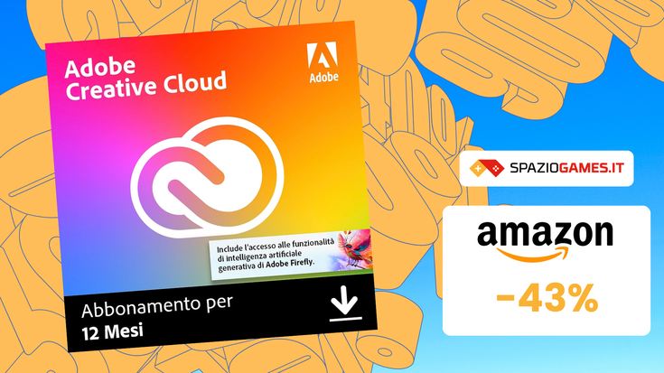 Adobe Creative Cloud oggi in SUPER SCONTO: -43%!