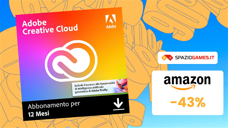 Immagine di Adobe Creative Cloud oggi in SUPER SCONTO: -43%!