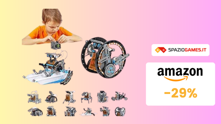 MAGNIFICO robot 12-in-1 da costruire a SOLI 18€! -29%!