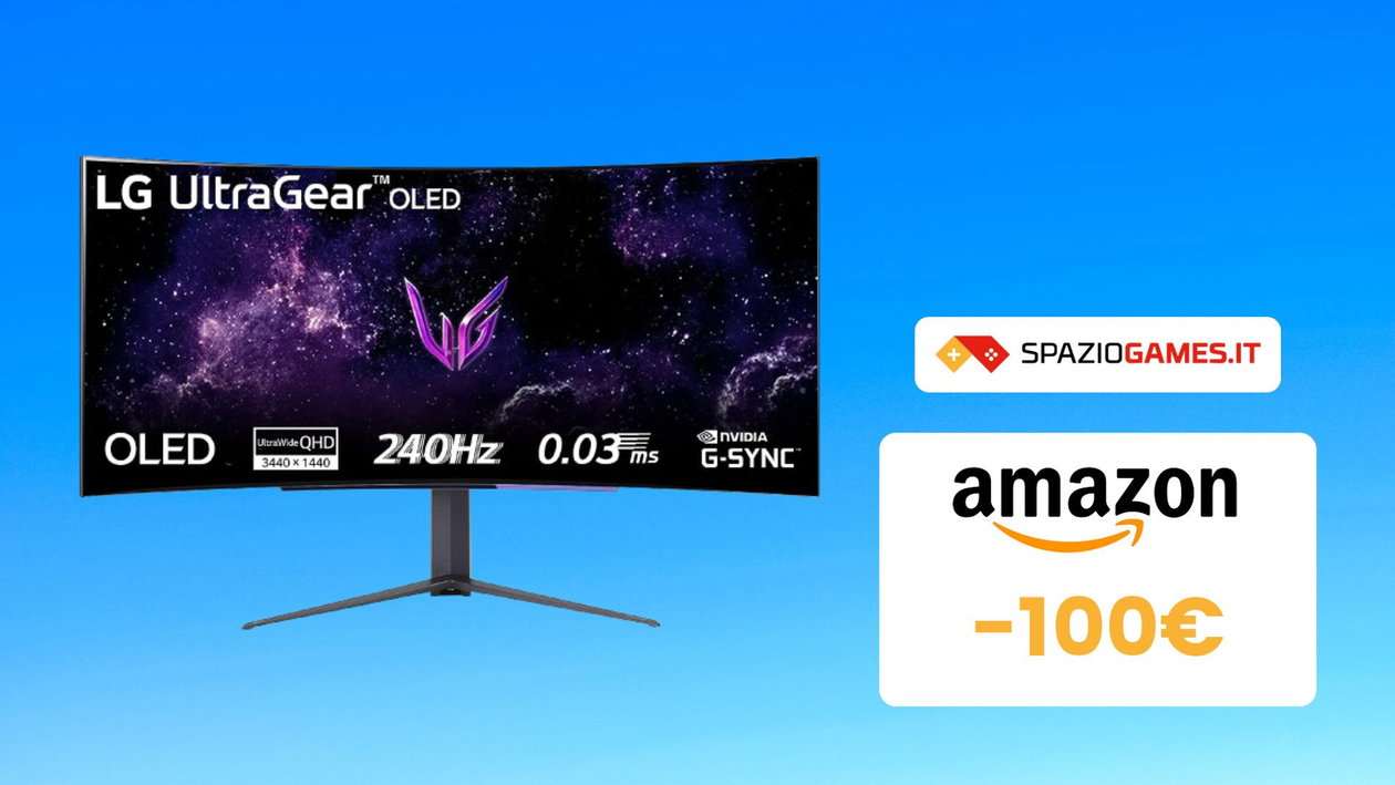 Immagine di Mai visto un risparmio così: monitor gaming LG 45GR95QE UltraGear con uno sconto di 100€!
