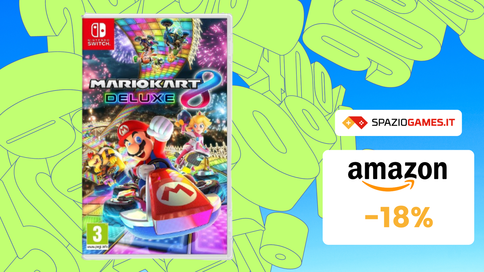 CHE SCONTO! Mario Kart 8 Deluxe a SOLI 49€!