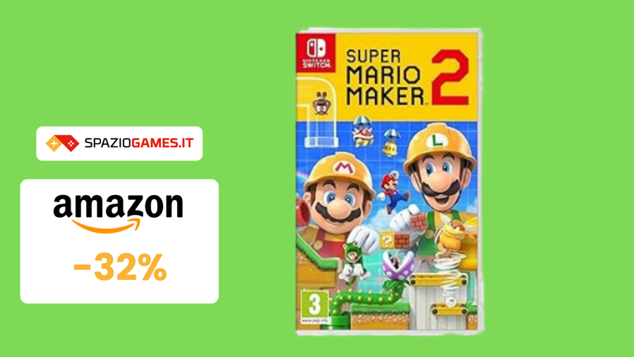 Immagine di Super Mario Maker 2 per Nintendo Switch a SOLI 41€! CHE PREZZO!