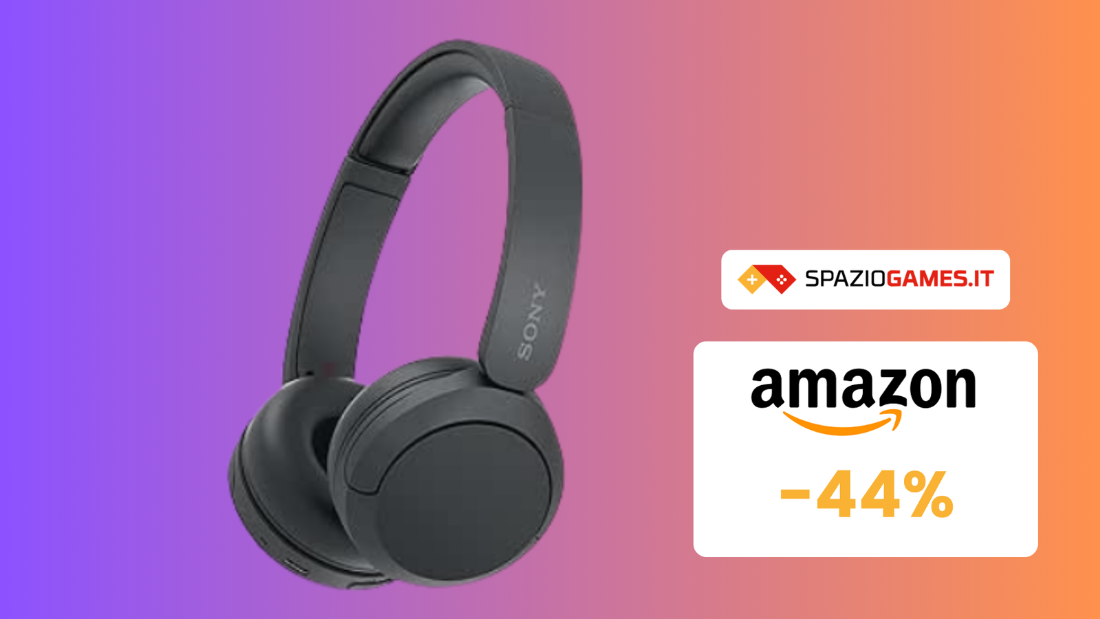 Cuffie Wireless Sony WH-CH520 a SOLI 39€! UN AFFARE!