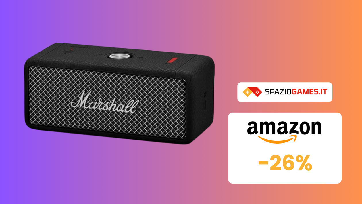 Immagine di BELLISSIMA cassa bluetooth Marshall in OFFERTA a TEMPO su Amazon!