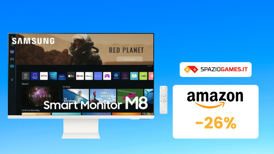 Immagine di WOW! Samsung Smart Monitor M8 a meno di 600€ (-26%)