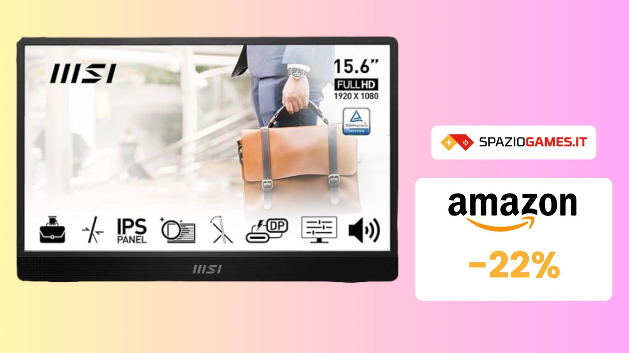 Immagine di Monitor portatile MSI PRO in OFFERTA a TEMPO a 100€! -22%!