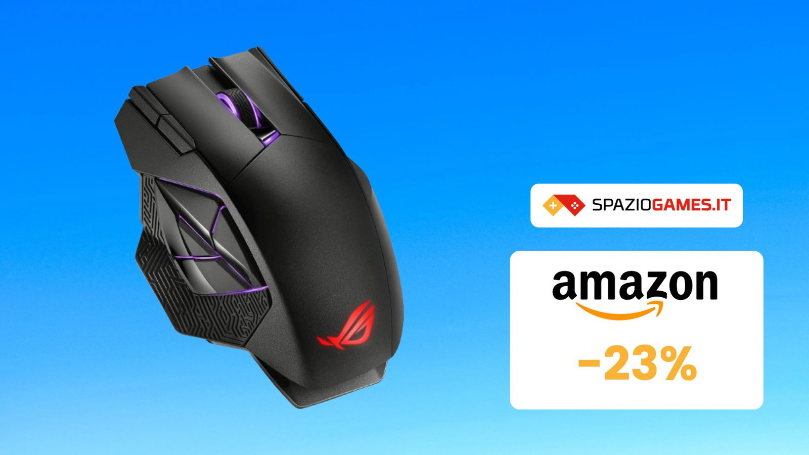 Mouse gaming ASUS ROG Spatha X, CHE PREZZO! Su Amazon risparmi il 23%!