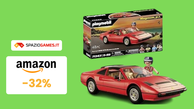 SOLO 51€ per il BELLISSIMO set Magnum P.I. con Ferrari di Playmobil!