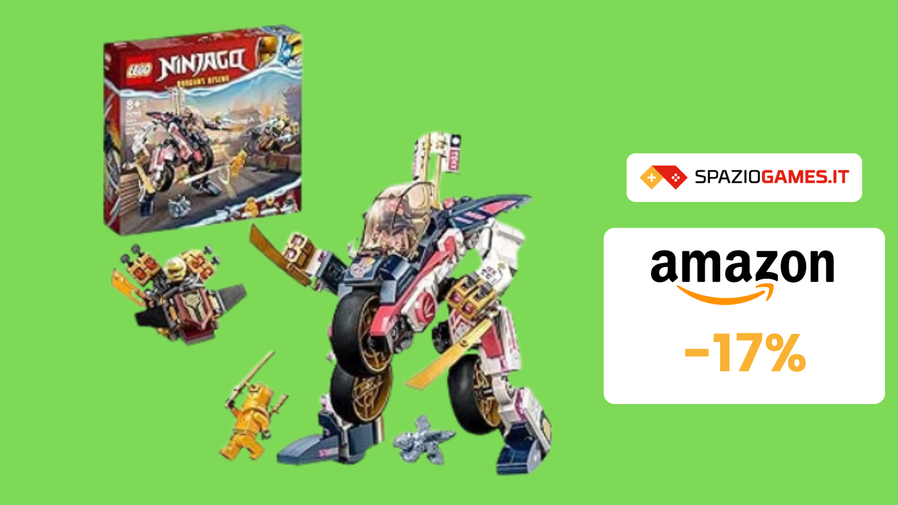 Immagine di Moto-mech Transformer di Sora NINJAGO LEGO in OFFERTA su Amazon!