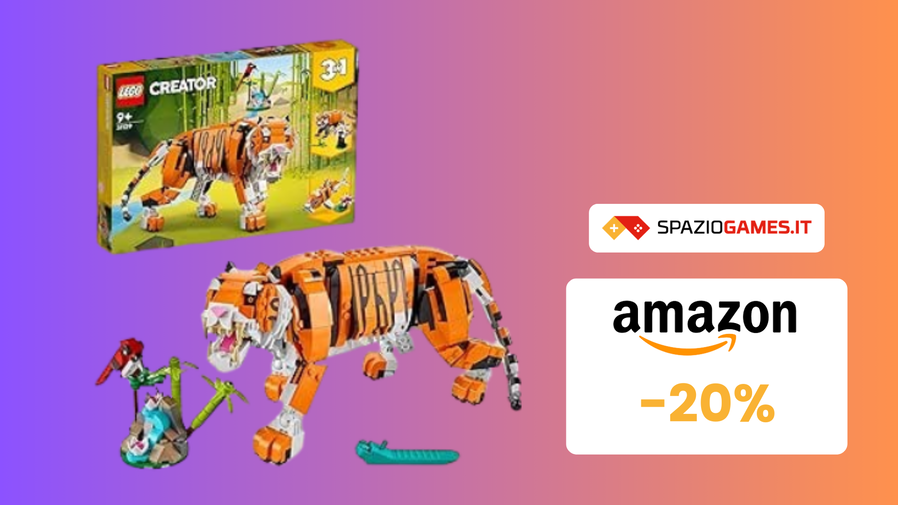 Immagine di Tigre Maestosa LEGO Creator 3 in 1 a SOLI 40€! -20%!