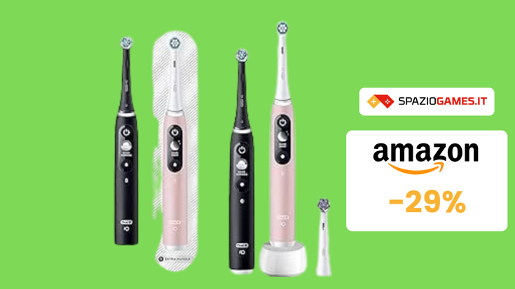 Kit con 2 spazzolini Oral-B iO 6N in OFFERTA a TEMPO su Amazon!