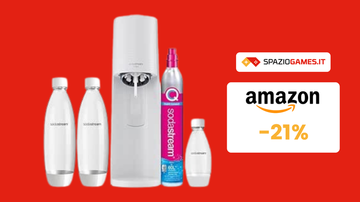 SodaStream Terra Megapack al PREZZO SUPER di 70€ su Amazon!