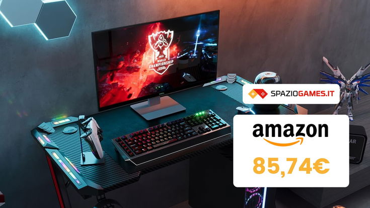 Questa scrivania gaming Homall non è mai costata così POCO! Solo 85€!