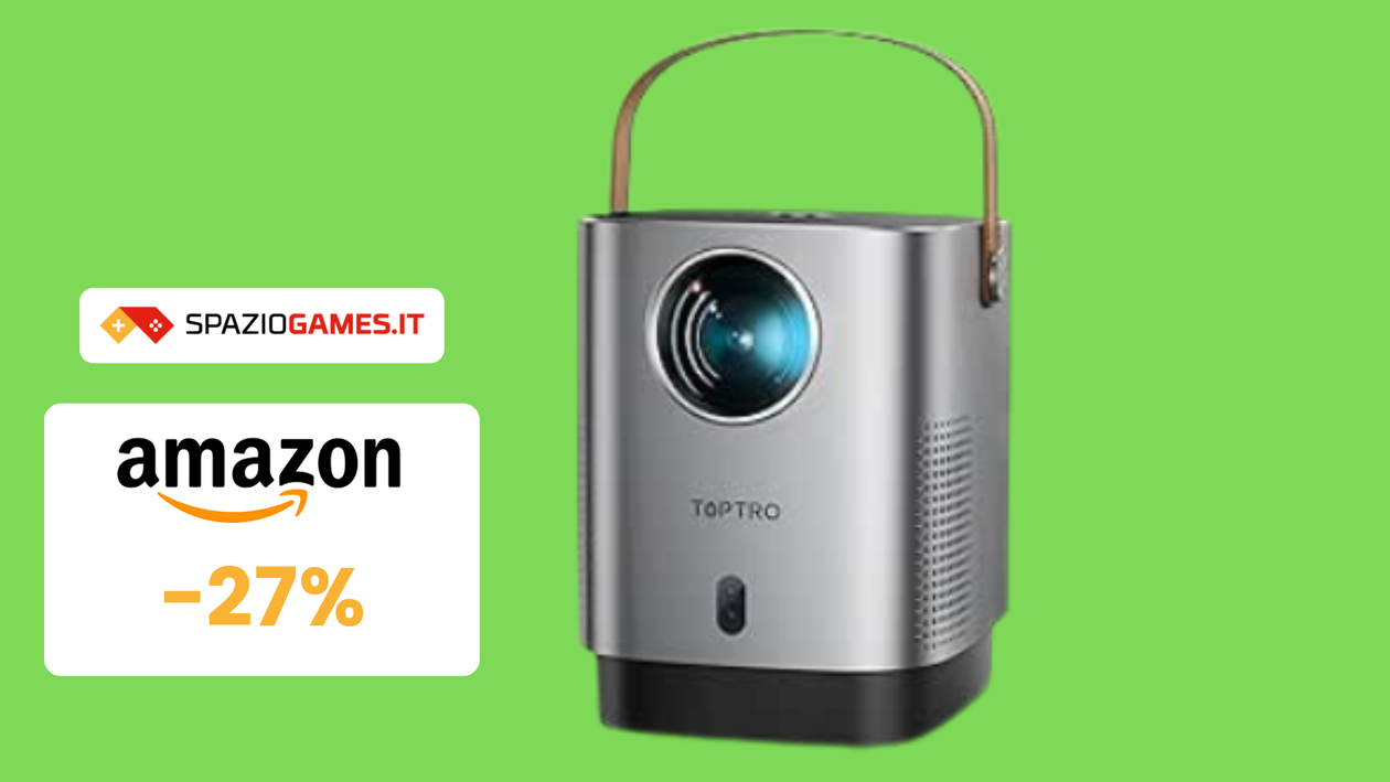 Immagine di Mini Proiettore Portatile TOPTRO in OFFERTA a TEMPO su Amazon! 110€!