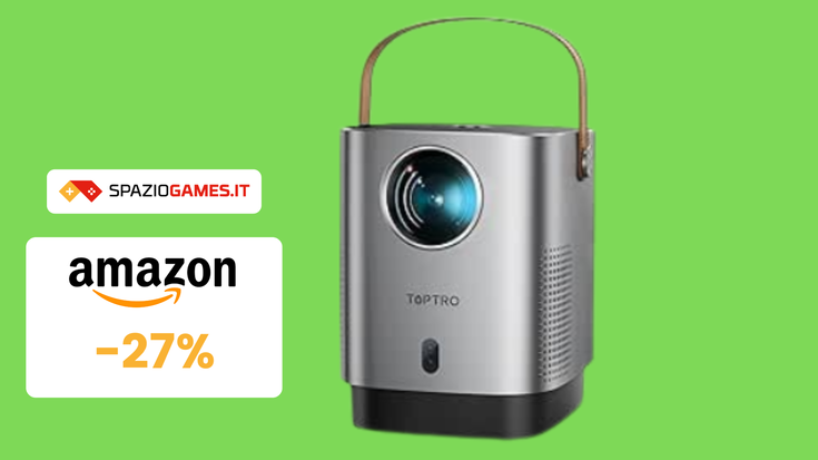 Mini Proiettore Portatile TOPTRO in OFFERTA a TEMPO su Amazon! 110€!