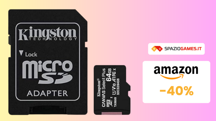 Scheda MicroSD di Kingston al prezzo SHOCK di 6€! -40%!