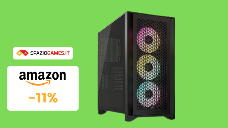 Case Corsair 4000D RGB a 142€ su Amazon! Prezzo al MINIMO STORICO!