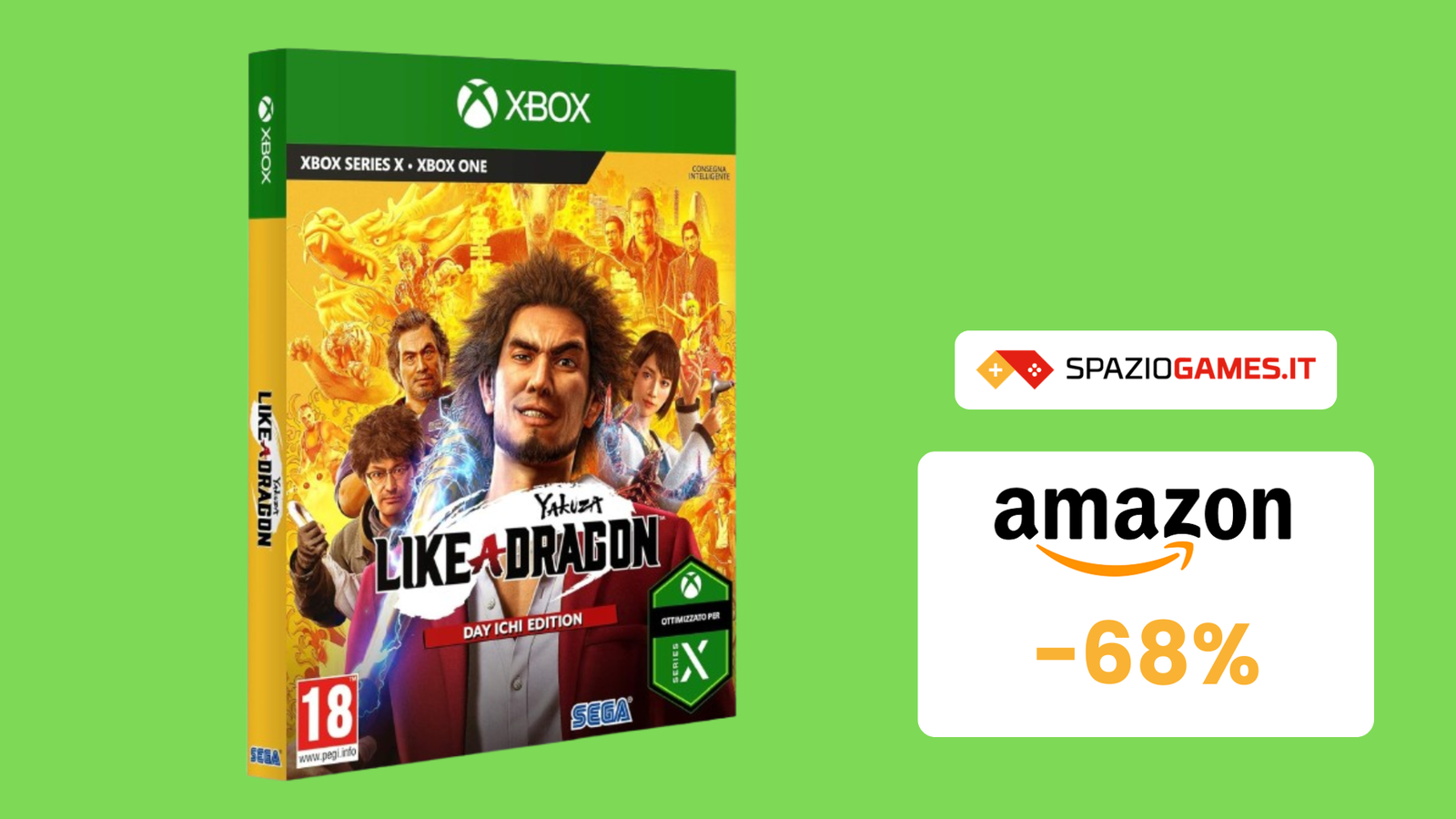 SUPER SCONTO per l'edizione fisica di Yakuza: Like A Dragon: -68%!