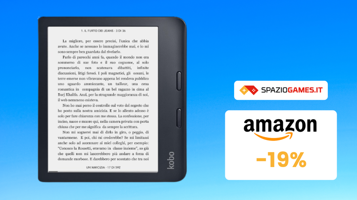 SUPER OFFERTA! Kobo Libra 2 su Amazon SCONTATO del 19%