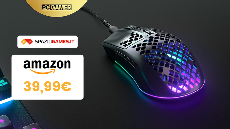 Il mouse ultraleggero SteelSeries Aerox 3 oggi costa quasi la metà!